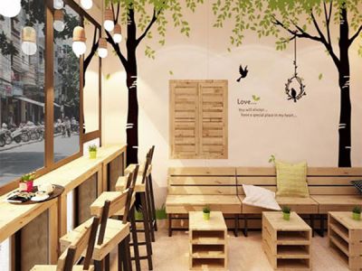 Bàn - Ghế gỗ Palet | Tạo điểm nhấn sang trọng cho không gian quán cà phê của bạn